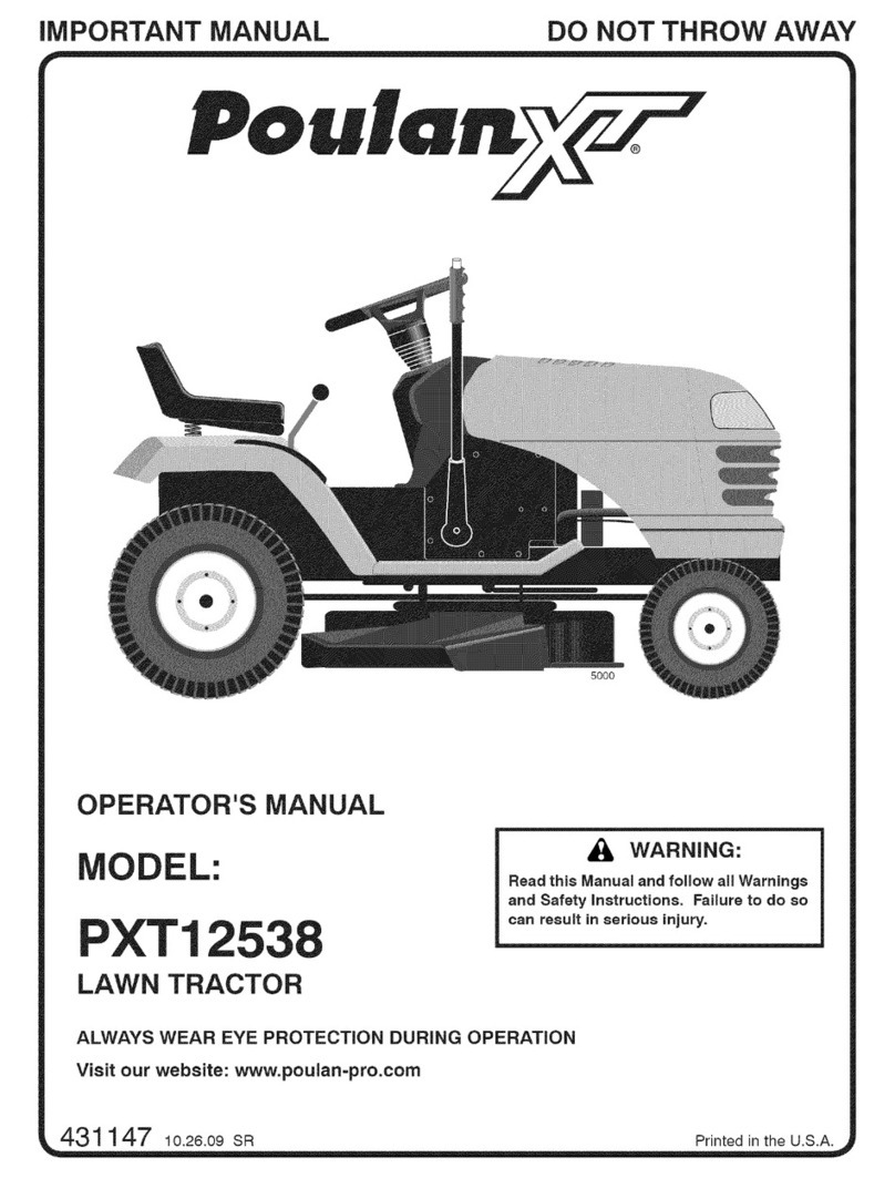 Poulan Pro XT PXT12538 Operator's manual