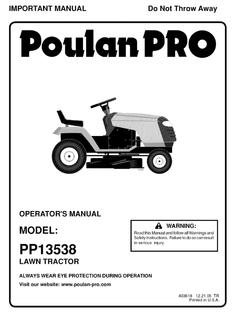 Poulan Pro PP13538 Operator's manual