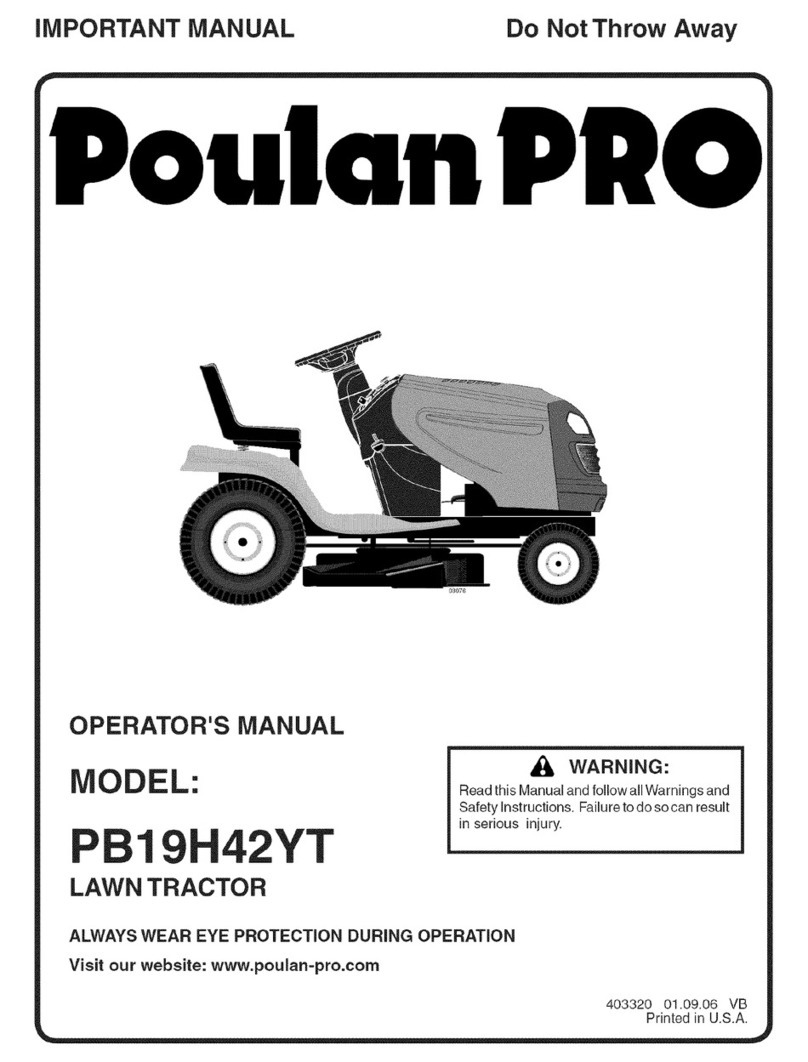 Poulan Pro PB19H42YT Operator's manual