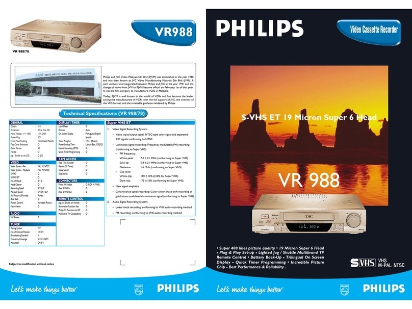 Philips VR 978 User manual