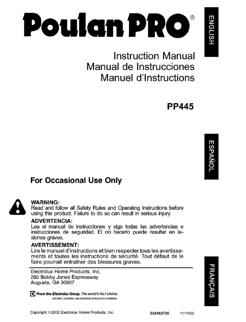 Poulan Pro PP445 User manual