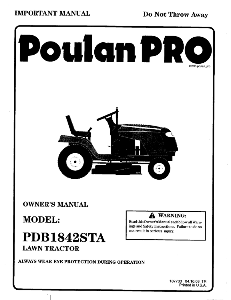Poulan Pro PDB1842STA User manual