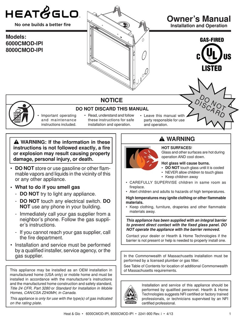 Heat & Glo 6000CMOD-IPI User manual Heat & Glo 6000CMOD-IPI User manual