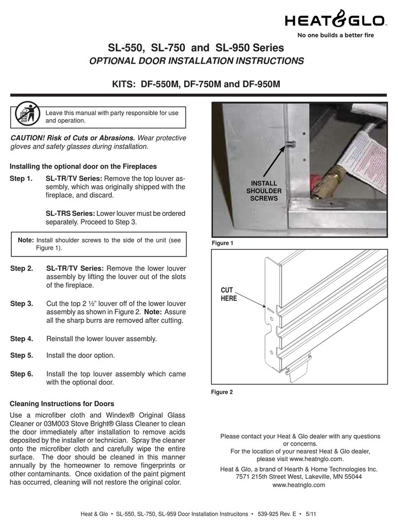 Heat & Glo SL-550 Series installation instructions