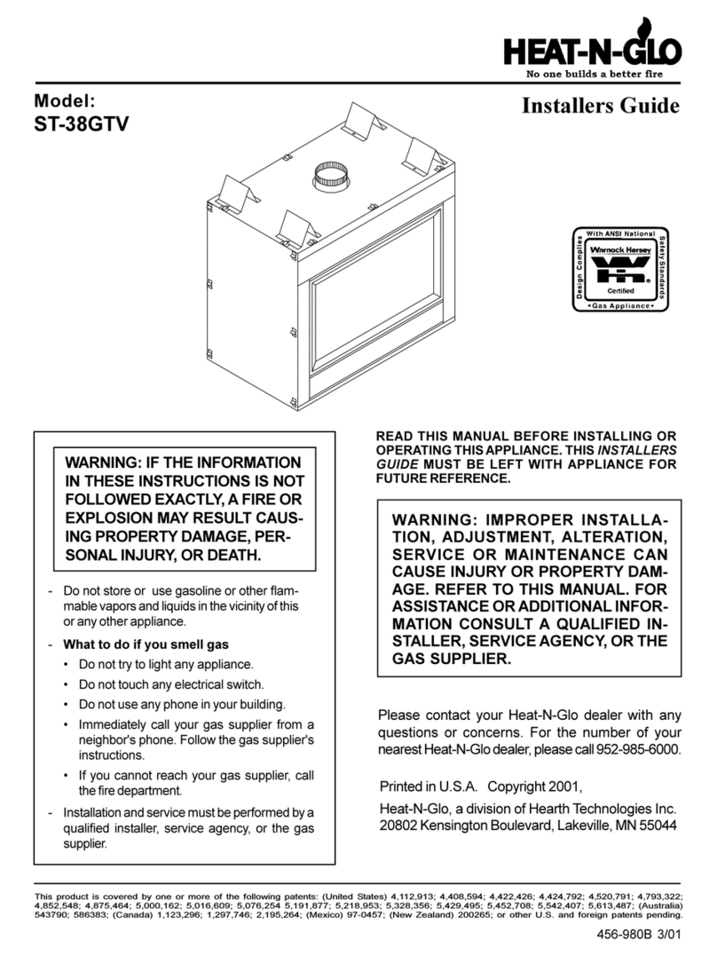 Heat & Glo ST-38GTV Installer's guide Heat & Glo ST-38GTV Installer's guide