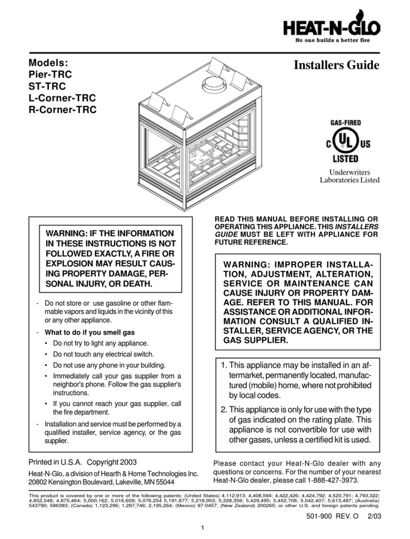 Heat-N-Glo Pier-TRC Installer's guide Heat-N-Glo Pier-TRC Installer's guide