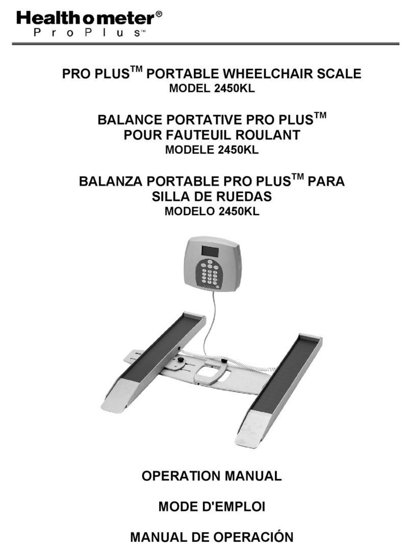 Health O Meter PRO PLUS 2450KL User manual