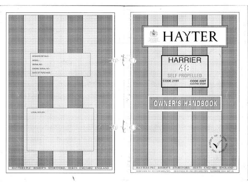Hayter Harrier 48 219T User guide