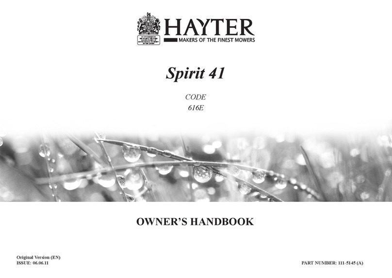 Hayter Sprint 41 616E User guide