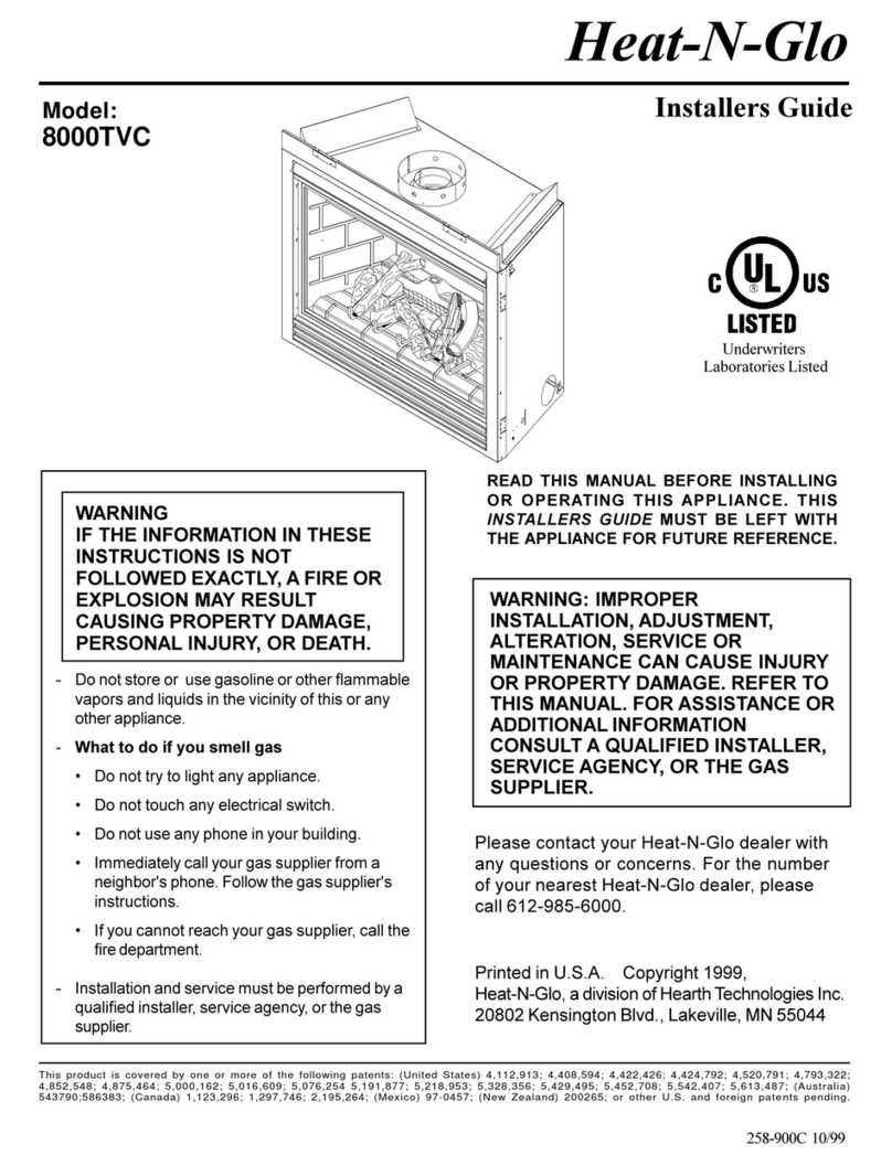 Heat-N-Glo 8000TVC Assembly instructions Heat-N-Glo 8000TVC Assembly instructions