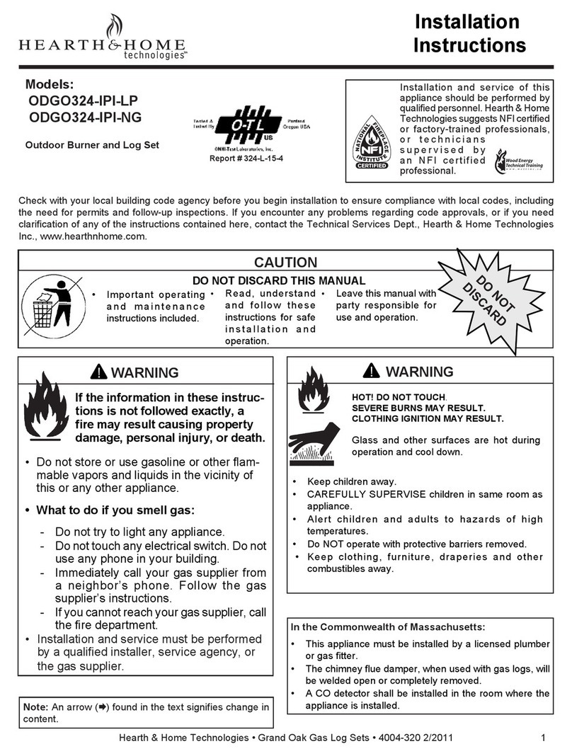 Hearth and Home Technologies ODGO324-IPI-LP installation instructions