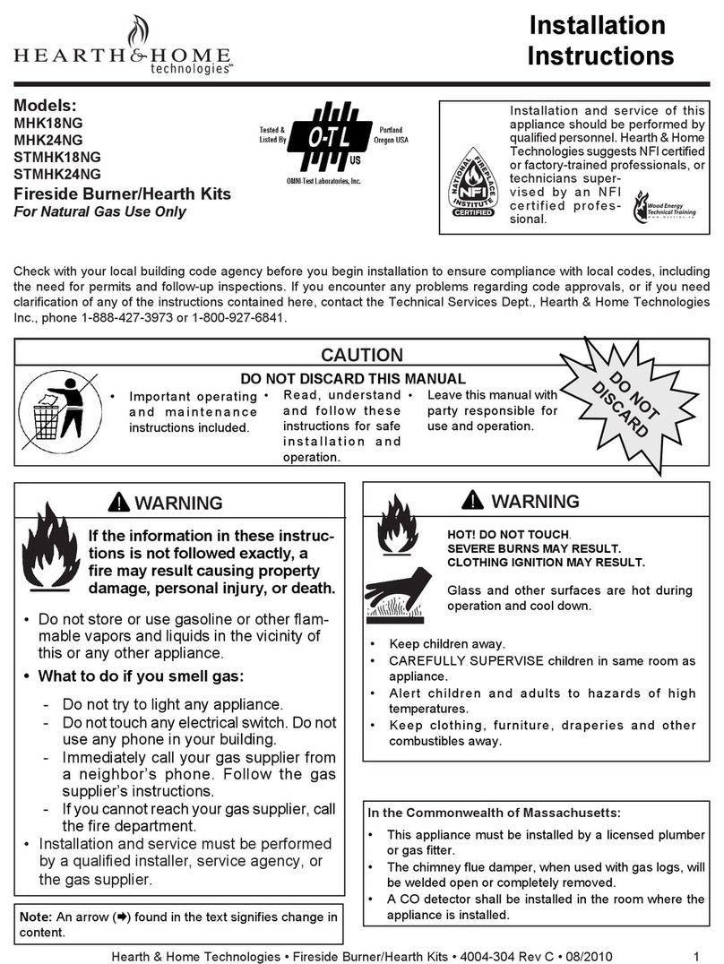 Hearth and Home Technologies MHK18NG installation instructions Hearth and Home Technologies MHK18NG installation instructions