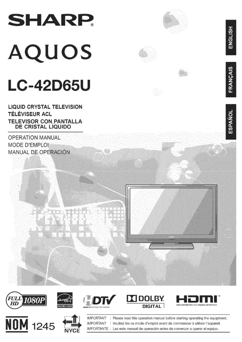 Sharp AQUOS LC-42D65U Operation manual