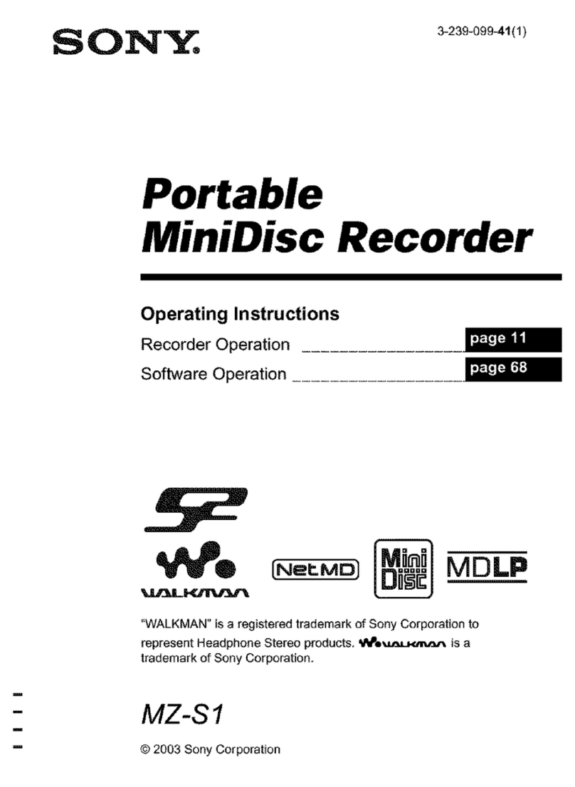 Sony MZ-S1 SonicStage v1.5 User manual