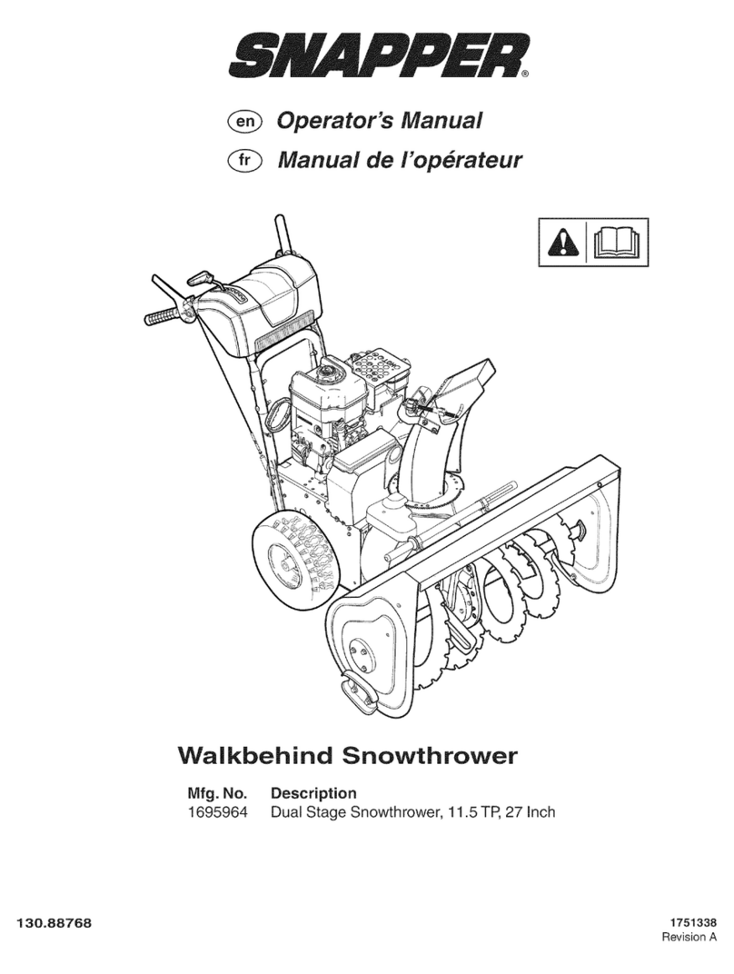 Snapper 1695964 130.88768 User manual