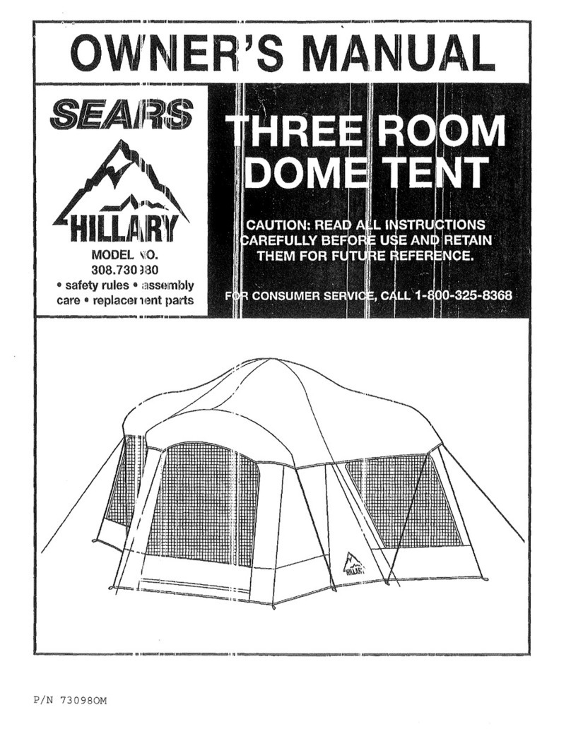 Sears Hillary 308.730980 owner's manual