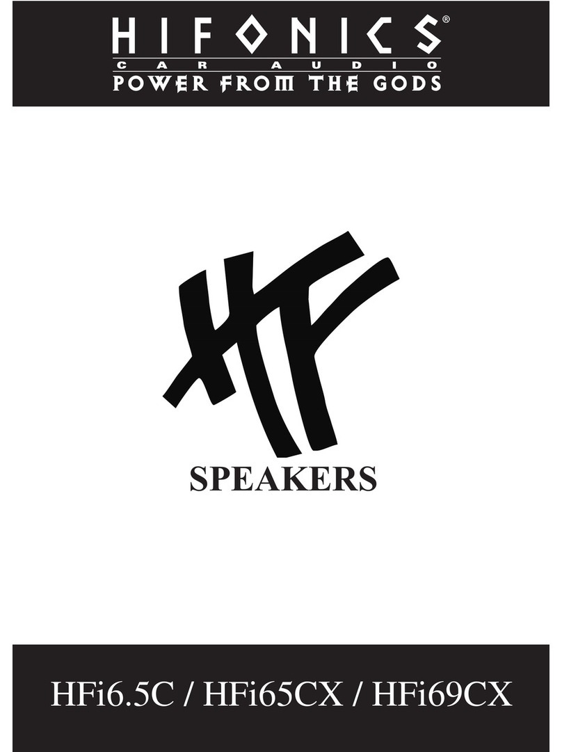 Hifionics HFI6.5C user manual