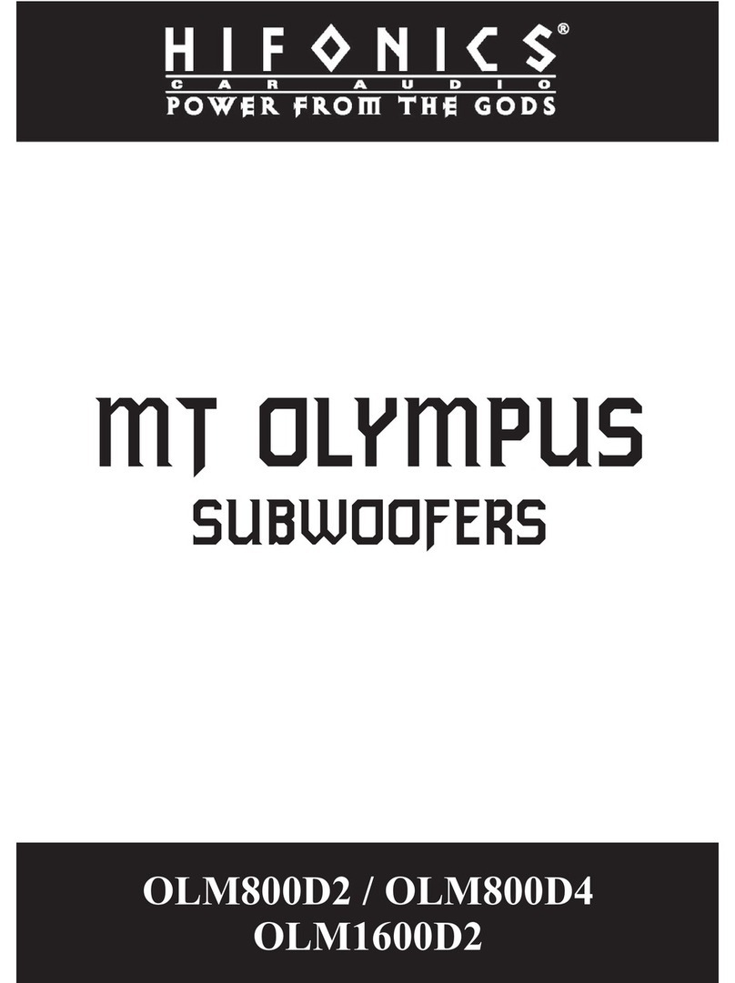 Hifionics MT OLYMPUS OLM1600D2 User manual