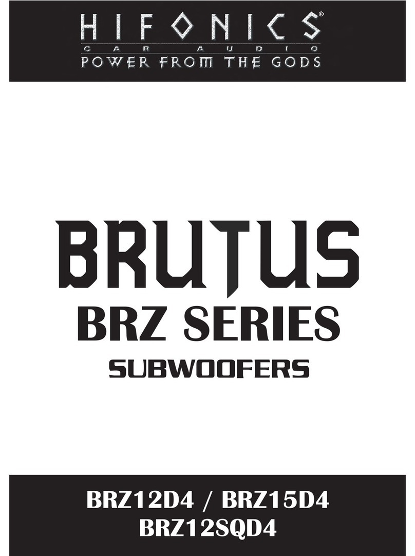 Hifionics BRUTUS BRZ12D4 User manual