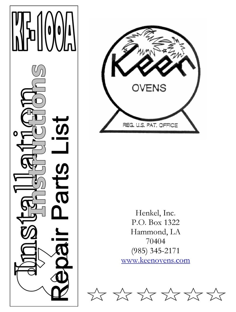 Henkel Keen KF-100A Installation instructions & repair parts list