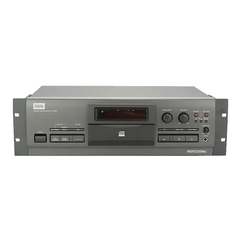 HHB CDR800 User manual HHB CDR800 User manual