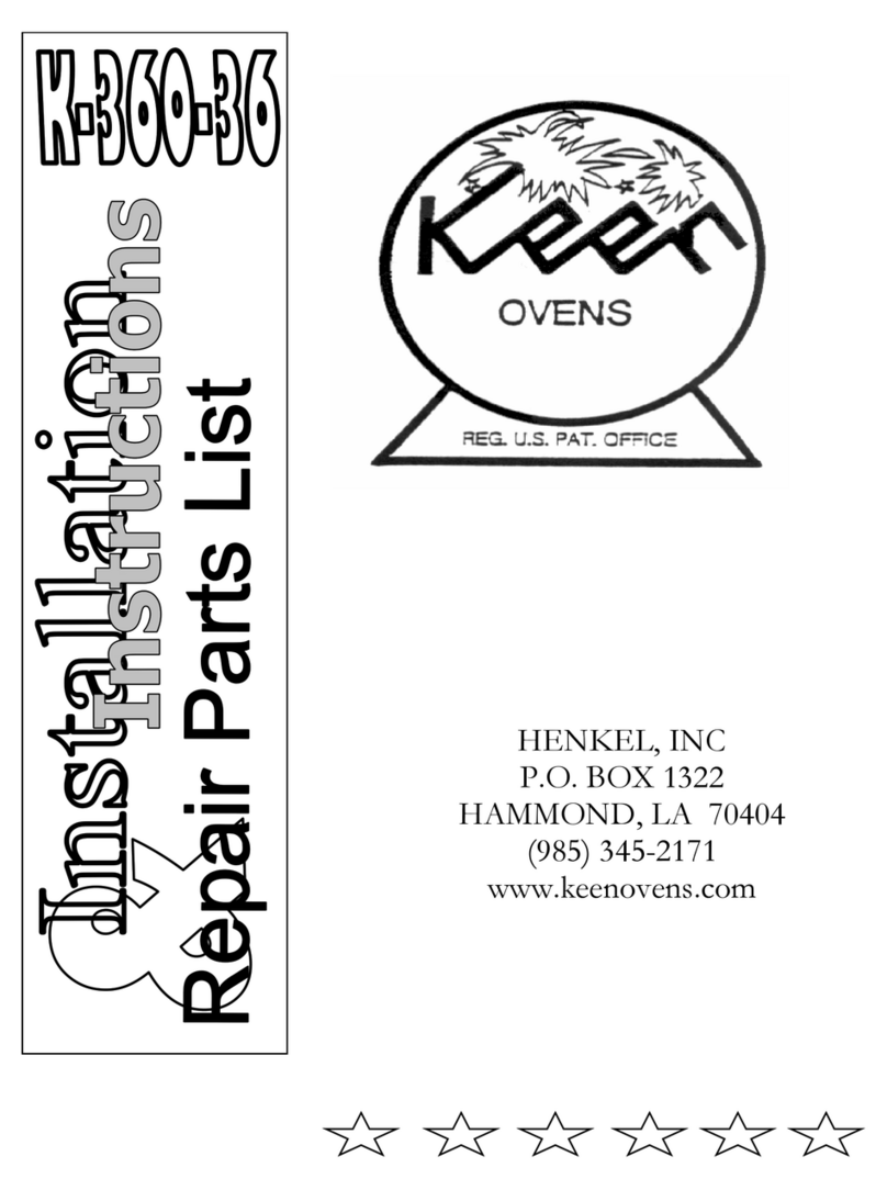 Henkel Keen K-360-36 Installation instructions & repair parts list