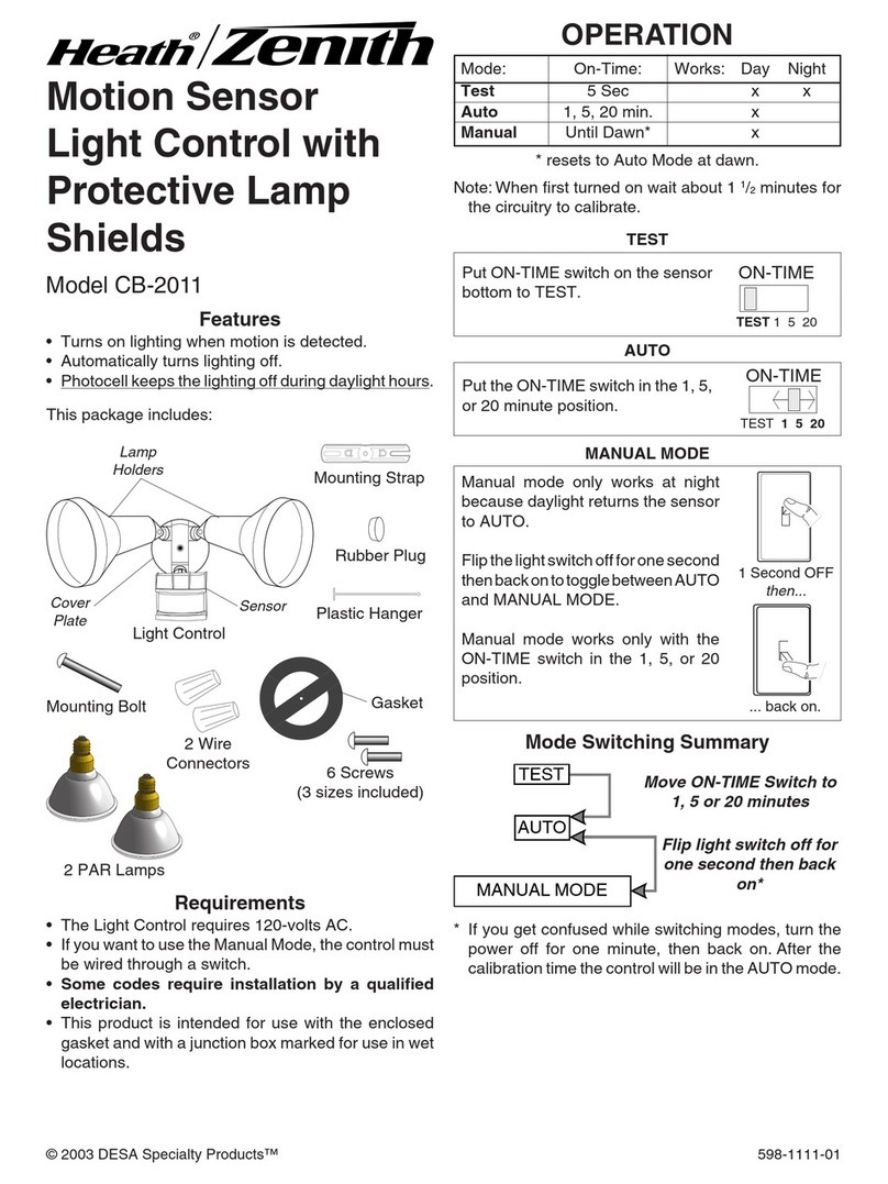 Heath Zenith CB-2011 user manual
