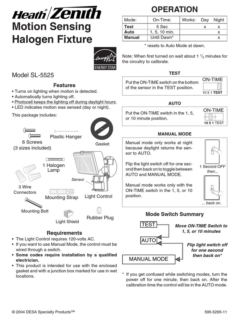 Heath Zenith SL-5525 user manual