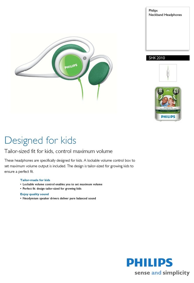 Philips SHK2010 Specifications