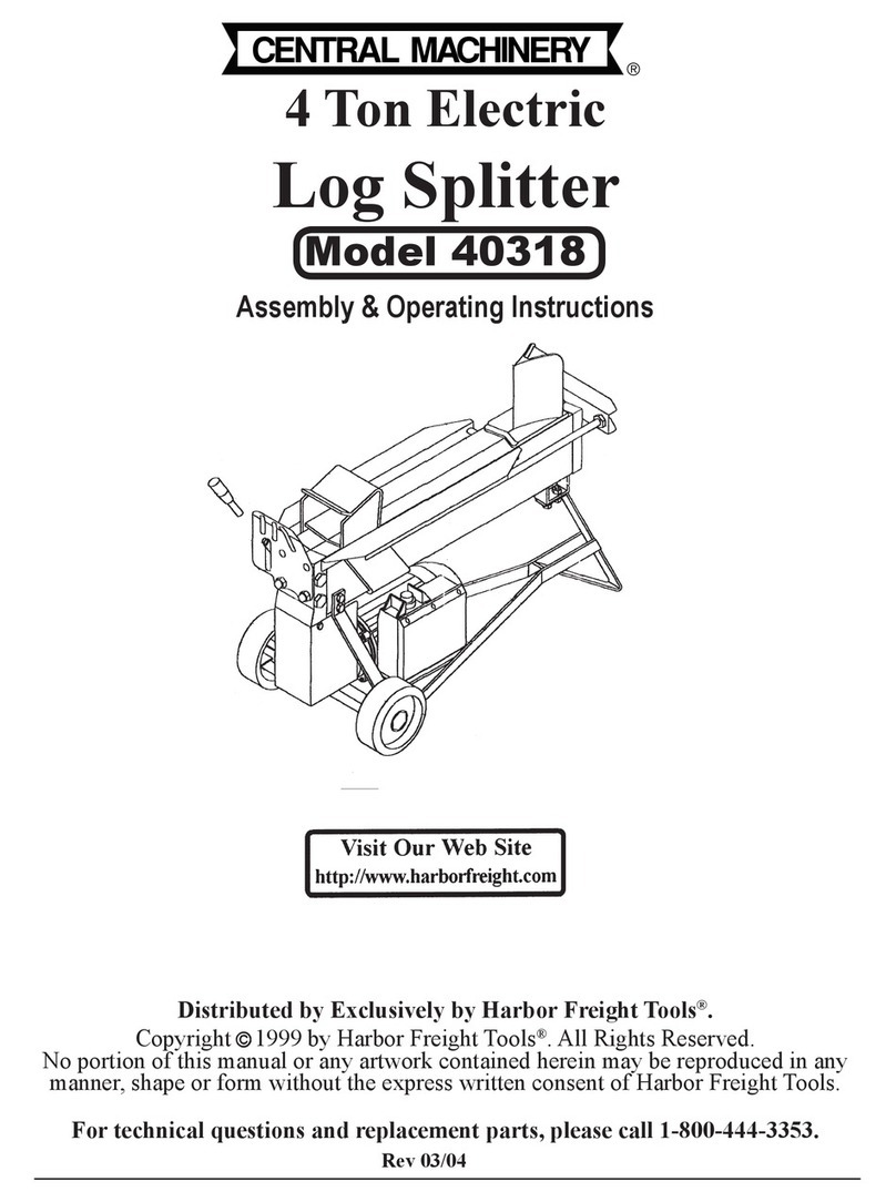 Central Machinery 40318 Assembly & operating instructions Central Machinery 40318 Assembly & operating instructions