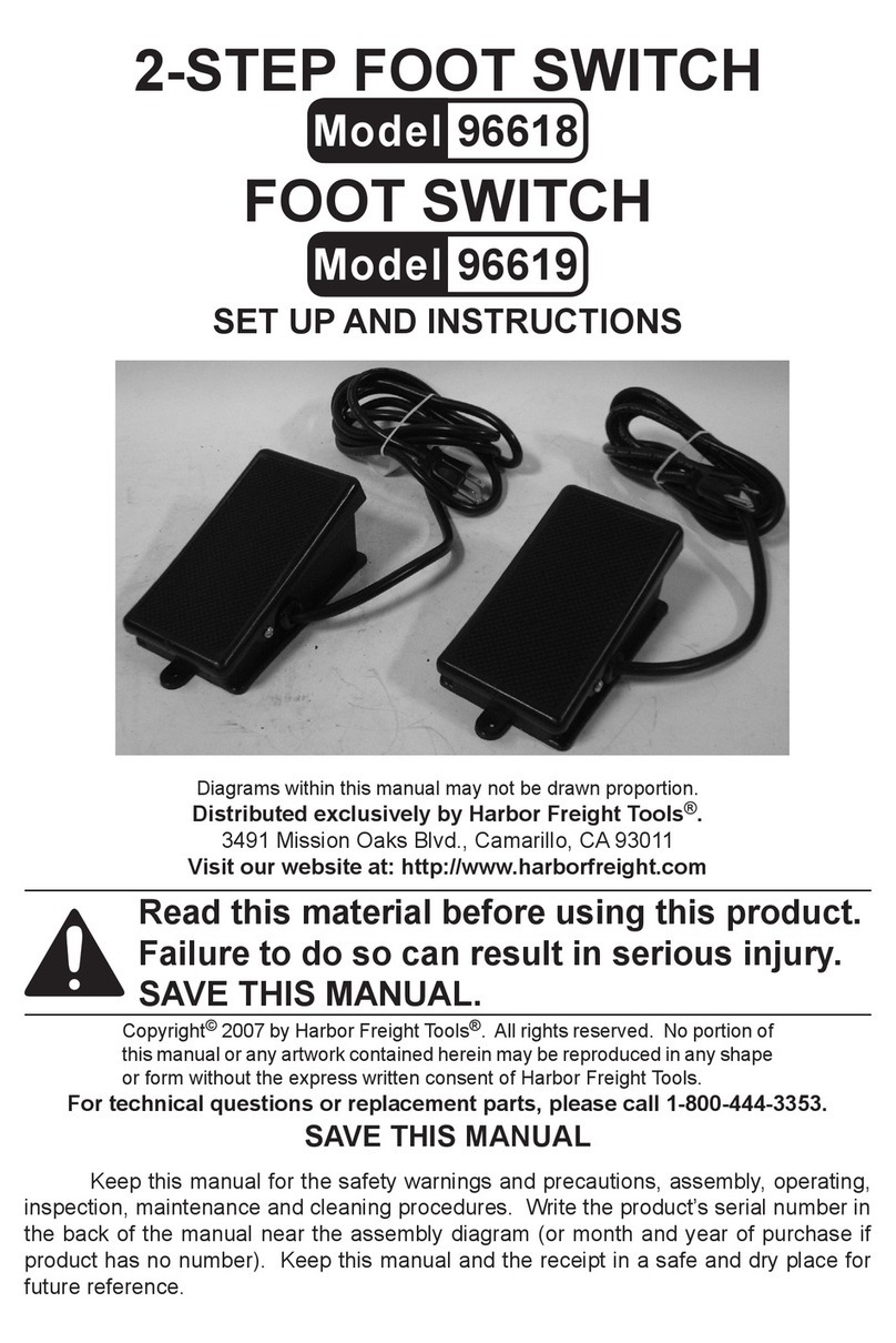 Harbor Freight Tools 96618 Set up and instructions