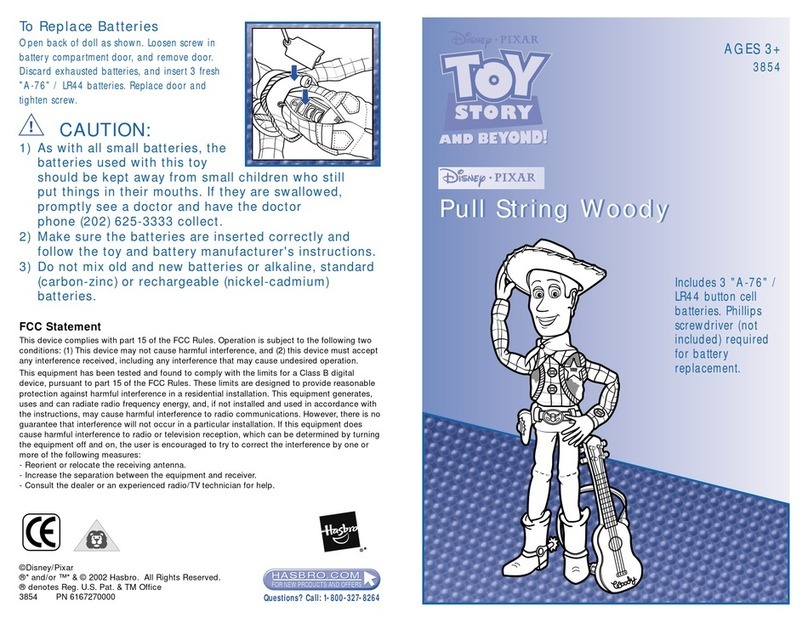Hasbro Pull String Woody 3854 manual