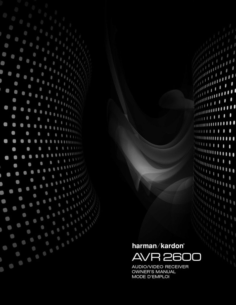 Harman AVR 2600 User manual