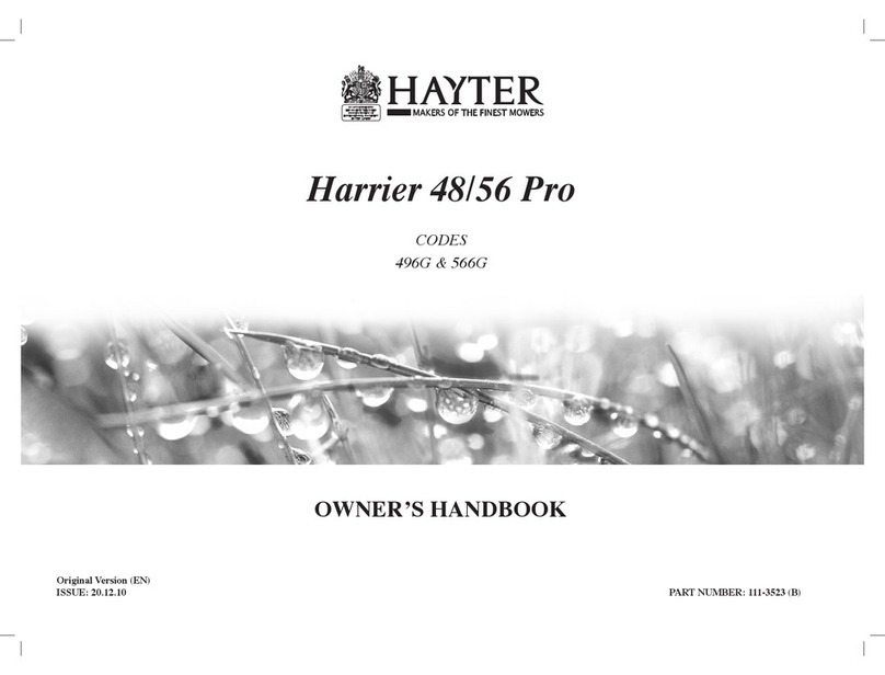 Hayter Harrier 48/56 Pro 496G User guide