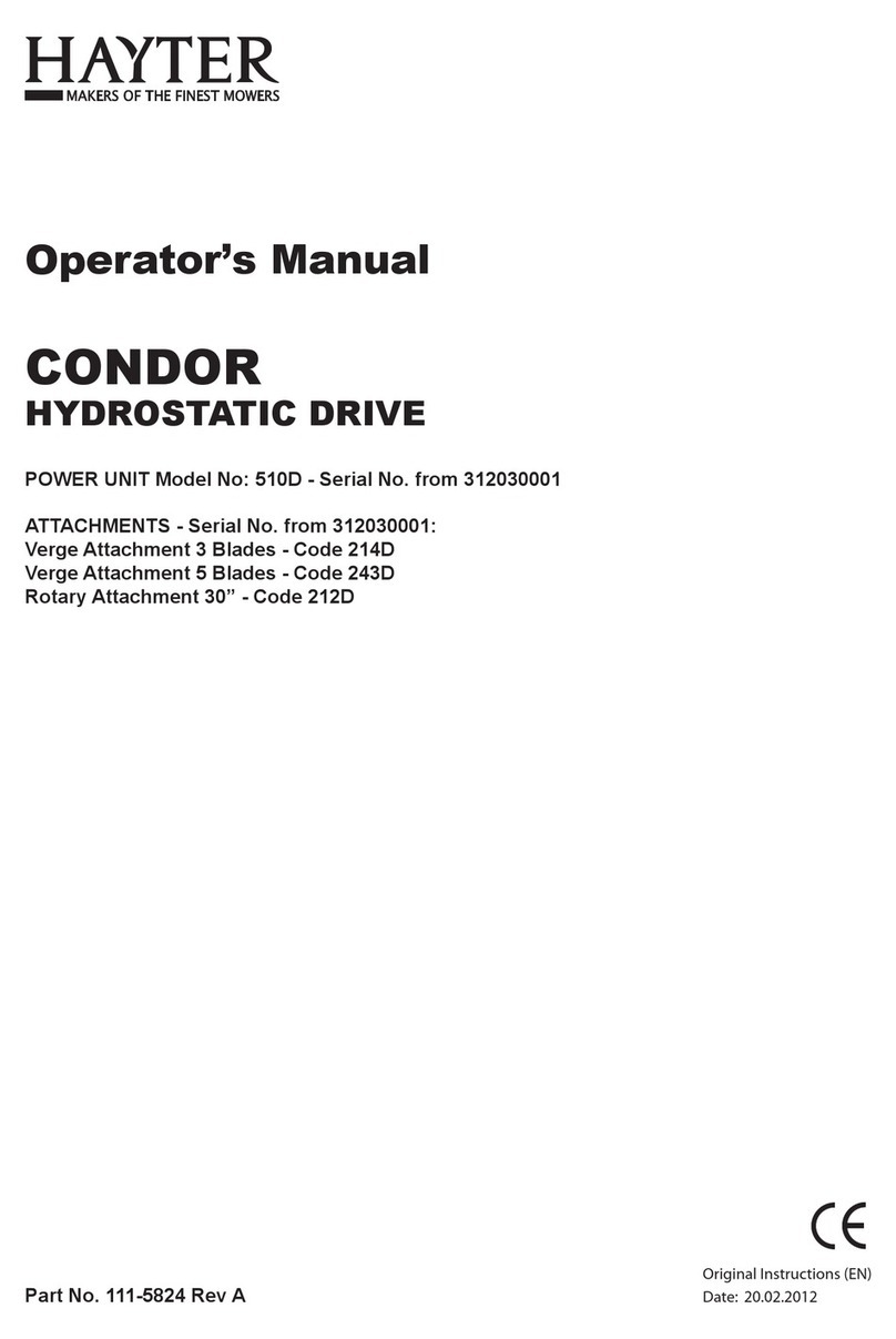 Hayter CONDOR 510D Operator's manual