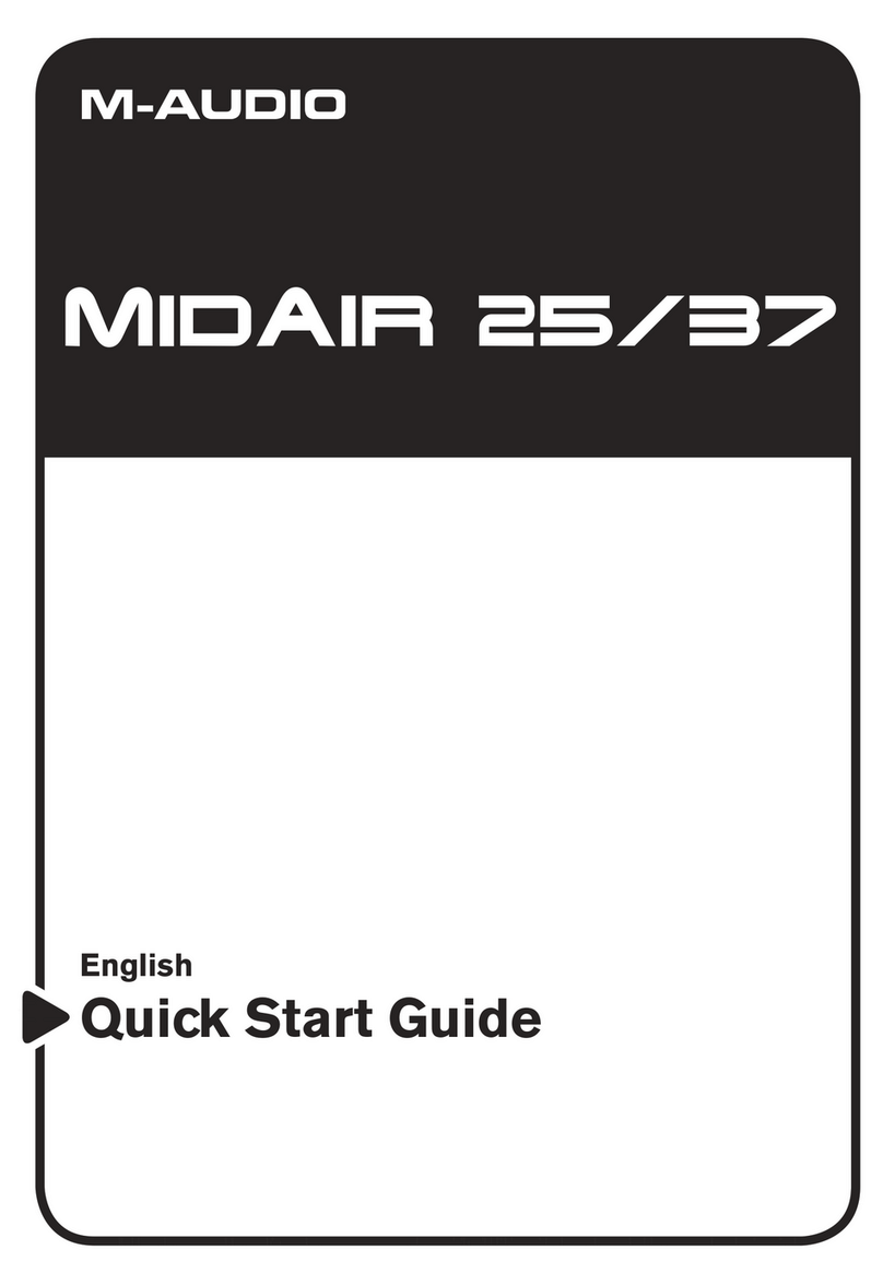 M-Audio MidAir 25 quick start guide