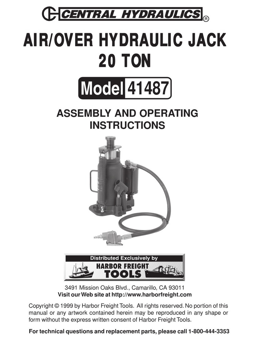 Central Hydraulics 41487 Assembly and operating instructions