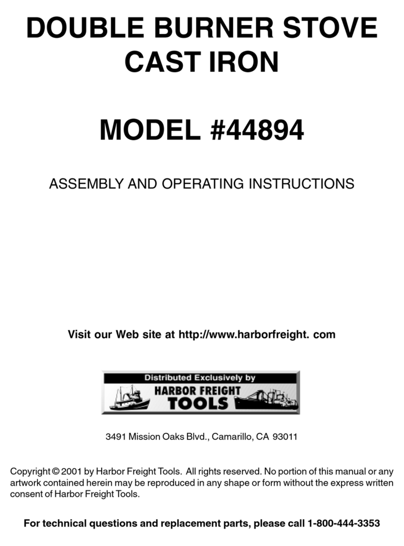 Harbor Freight Tools 44894 Assembly and operating instructions