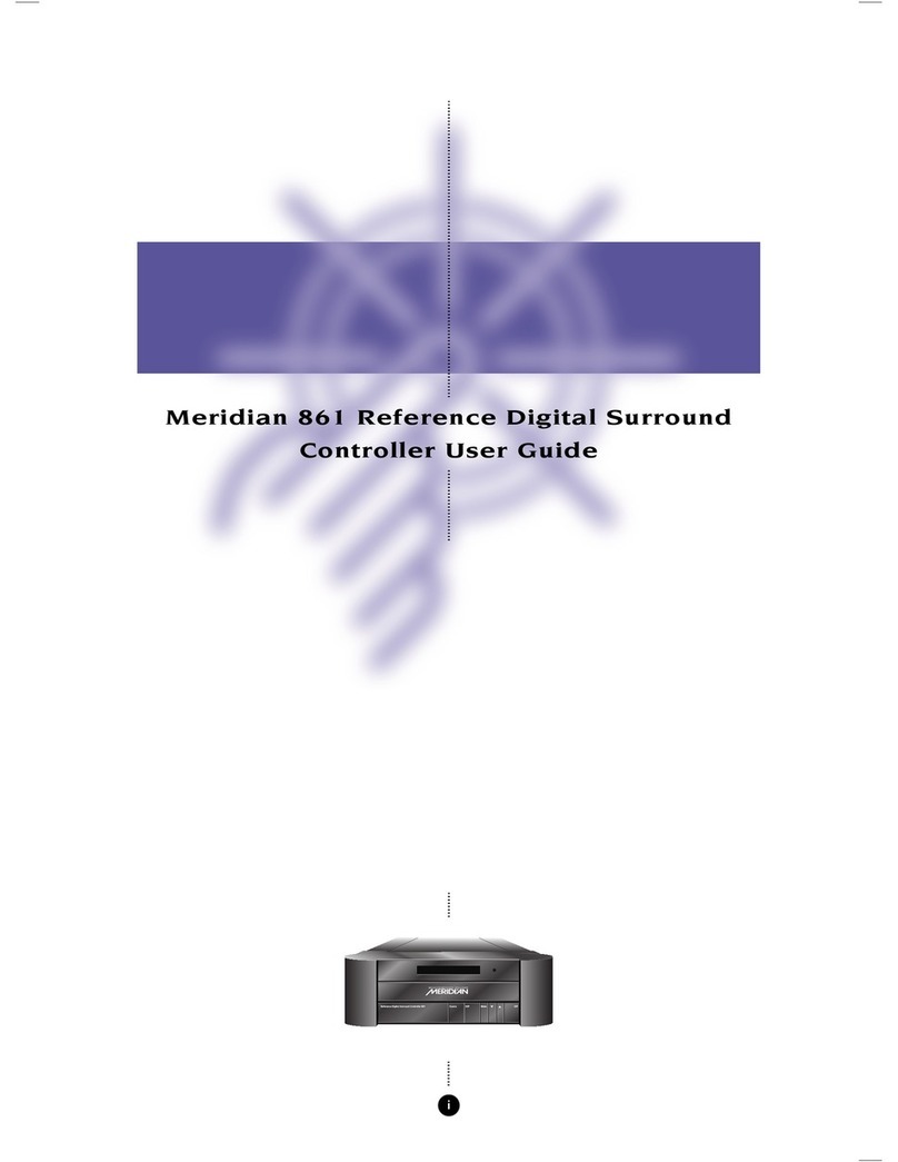 Meridian 861 user guide