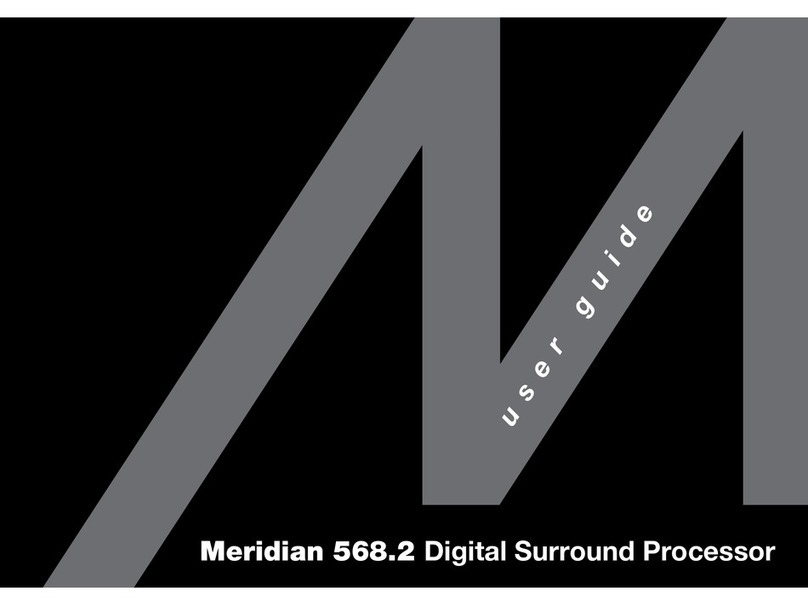 Meridian 568.2 User manual