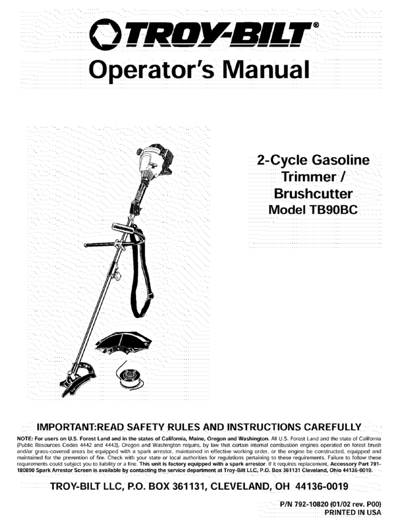 Troy-Bilt TB90BC User manual