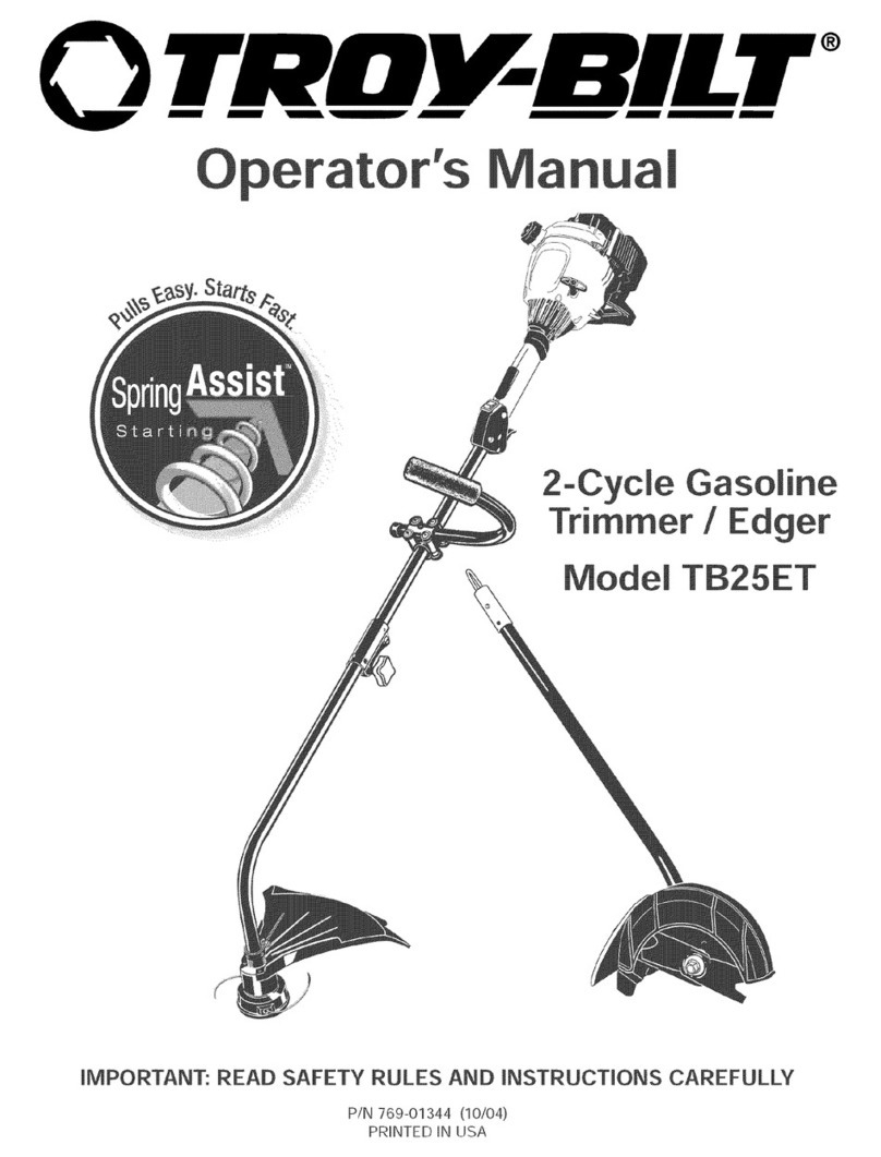 Troy-Bilt SpringAssist TB25ET User manual