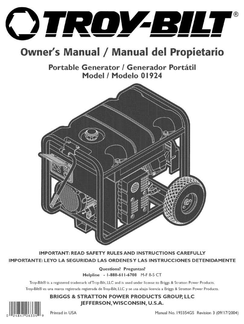 Troy-Bilt 1924 owner's manual