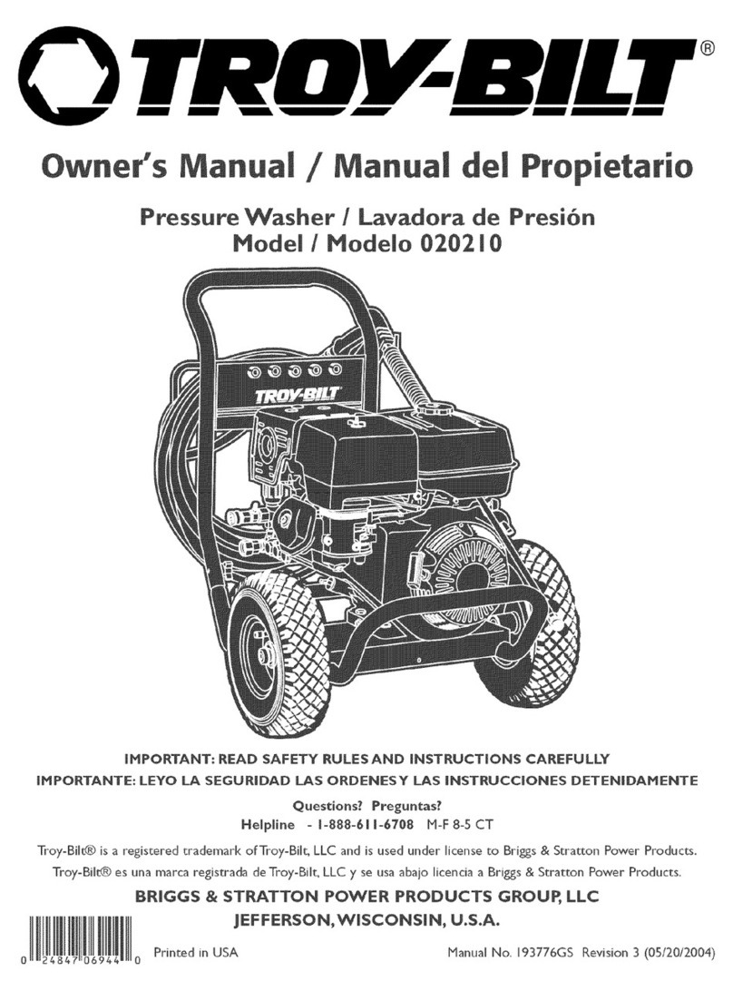 Troy-Bilt 20210 owner's manual