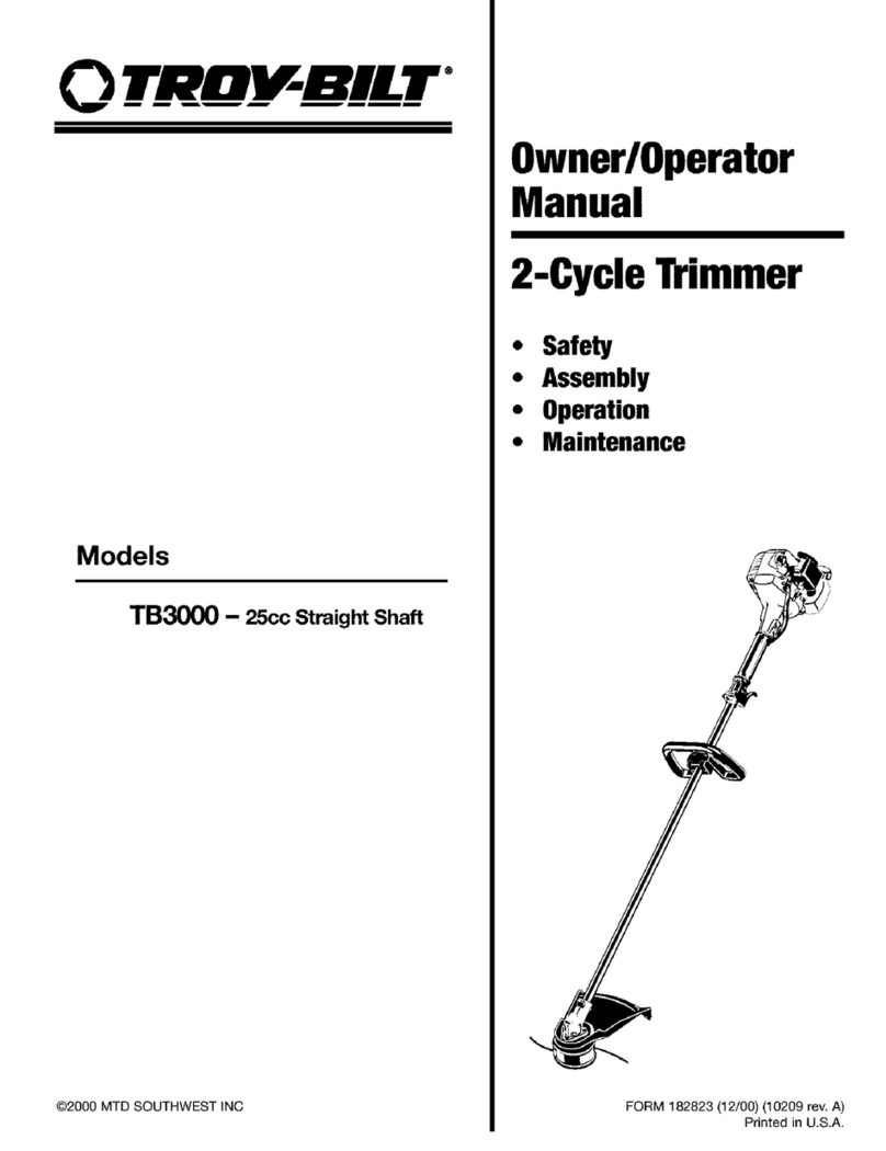 Troy-Bilt TB3000 Owner's/operator's manual