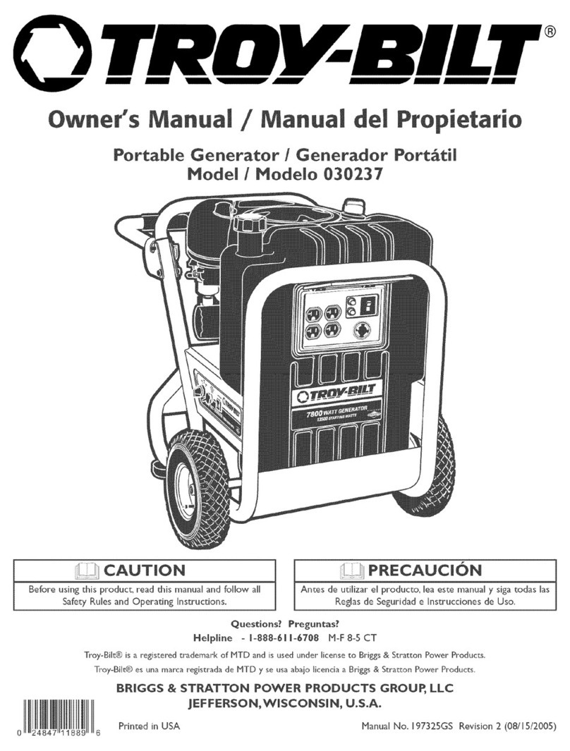 Troy-Bilt 30237 owner's manual