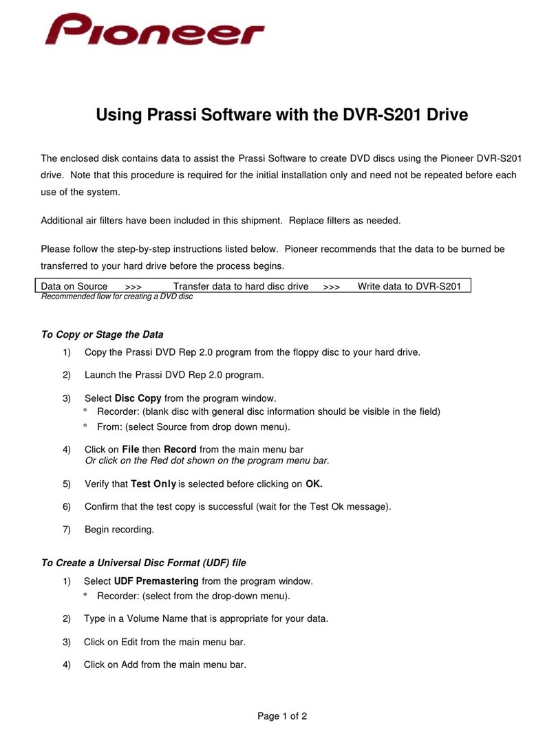 Pioneer DVR-S201 user manual