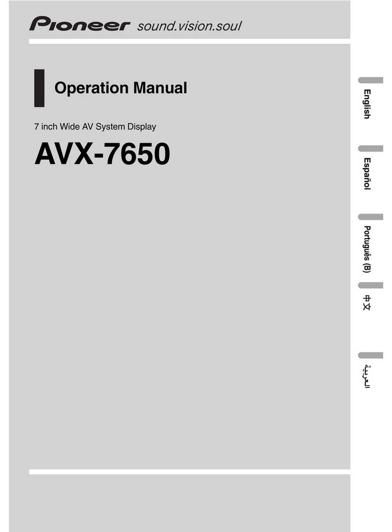 Pioneer AVX-7650 Operation manual