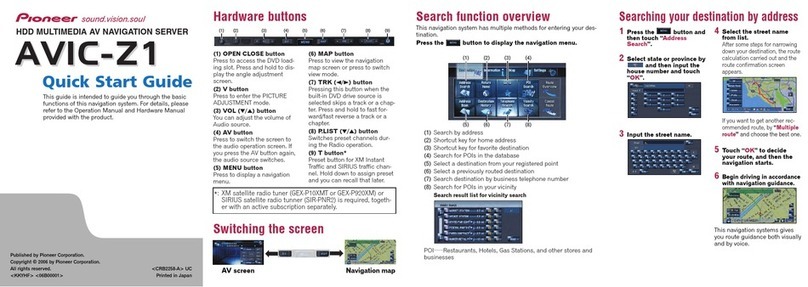 Pioneer AVIC-Z1 User manual