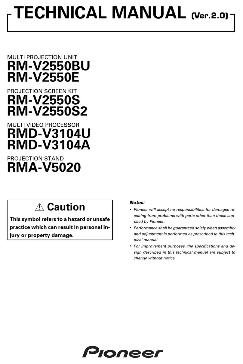 Pioneer RM-V2550 manual&nbsp;